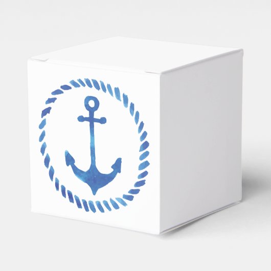 Waterverf Anker Favor Boxes Bedankdoosjes (Voorkant Zijde)