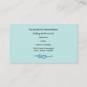 Waterverf anker met touw en schelp visitekaartje (Achterkant)