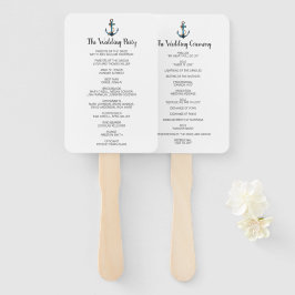 Waterverf Anker Modern Nautisch Programma Handwaaier