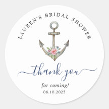 Waterverf anker Nautisch Vrijgezellenfeest Dank u