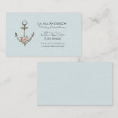 Waterverf Ankernautisch visitekaartje (Voorkant / Achterkant)