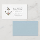 Waterverf Ankernautisch visitekaartje (Voorkant / Achterkant)