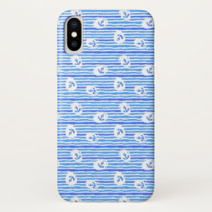 Waterverf ankerpatroon 1 Case-Mate iPhone case