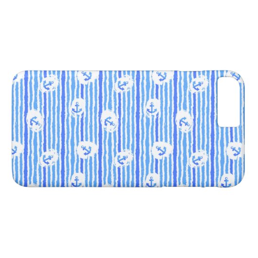 Waterverf ankerpatroon 1 Case-Mate iPhone case (Achterkant (Horizontaal))