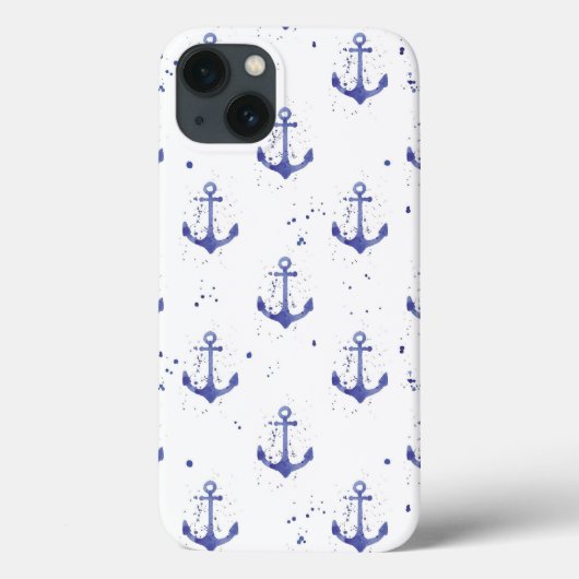 Waterverf ankerpatroon 2 Case-Mate iPhone case (Achterkant)