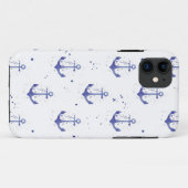 Waterverf ankerpatroon 2 Case-Mate iPhone case (Achterkant (horizontaal))