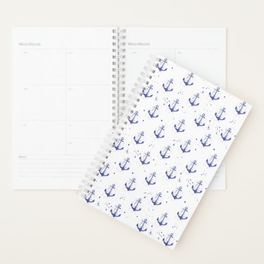 Waterverf ankerpatroon 2 planner (Display)