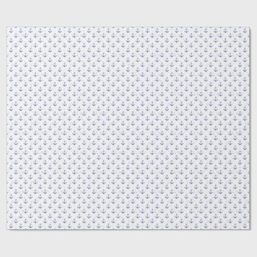Waterverf Ankerpatroon Cadeaupapier (Vlak)