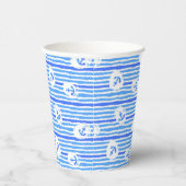 Waterverf Ankerpatroon Papieren Bekers (Rechts)