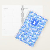 Waterverf-ankerpatroon | Voeg je Initiaal toe Planner (Display)