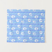 Waterverf-ankerpatroon Wandkleed (Voorkant (horizontaal))