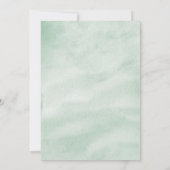 Waterverf Anthurium Bloemen Huwelijksuitnodiging Kaart (Achterkant)