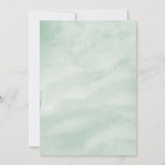 Waterverf Anthurium Bloemen Huwelijksuitnodiging Kaart (Achterkant)