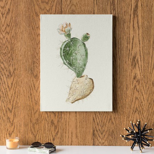 Waterverf Antiek Botanische Cactus Print Poster