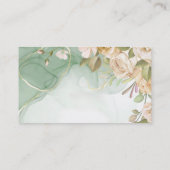Waterverf Antiek Rozen Weddenschap Planner Aangepa Visitekaartje (Achterkant)