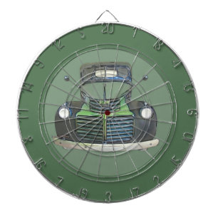 Waterverf Antiek Vrachtwagen Dartboard Dartbord