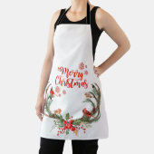 Waterverf Antler rendier kardinaal kerst Schort (Insitu)