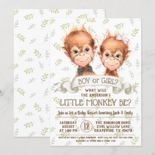 Waterverf apen gender onthullen kaart