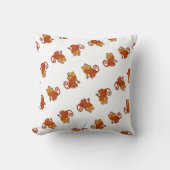 Waterverf apen oerwouden in het wild kussen (Voorkant)