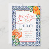 Waterverf Aperol Spritz 30e geboortedag Kaart (Voorkant)