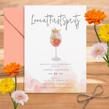 Waterverf Aperol Spritz Bridal Shower
