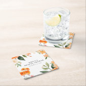 Waterverf Aperol Spritz Bruidsfeest Kartonnen Onderzetters (Insitu)