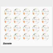 Waterverf Aperol Spritz Bruidsfeest Ronde Sticker (Vel)