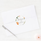 Waterverf Aperol Spritz Bruidsfeest Ronde Sticker (Envelop)