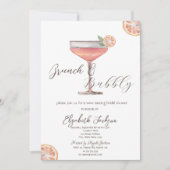 Waterverf Aperol Spritz Brunch & Mousserend drankj Kaart (Voorkant)
