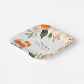 Waterverf Aperol Spritz Vrijgezellenfeest Papieren Bordje (Gebogen)