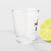 Waterverf Aperol Spritz Vrijgezellenfeest Shot Glas (Links)