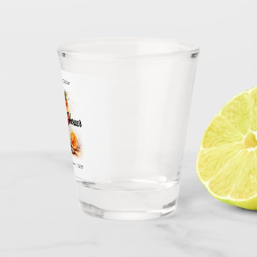 Waterverf Aperol Spritz Vrijgezellenfeest Shot Glas (Rechts)