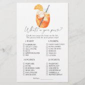 Waterverf aperol spritz Wat zit er in je portemonn (Voorkant)