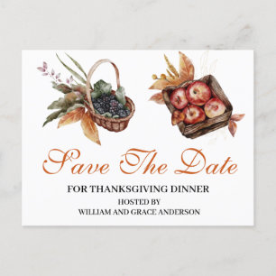 Waterverf Appel Bes Kerstmis Save the Date Briefkaart