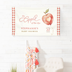 Waterverf Appel Hart Baby Shower Slinger Spandoek