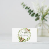 Waterverf appel met cadeaubon visitekaartje (Staand voorkant)