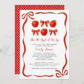 Waterverf Appel van onze Eye Herfst Baby shower Kaart (Voorkant / Achterkant)