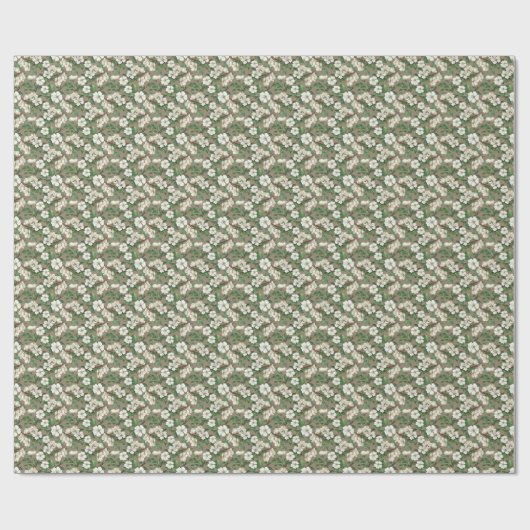 Waterverf appelbloemen:  patroon. cadeaupapier (Vlak)