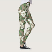 Waterverf appelbloemen:  patroon. leggings (Rechts)