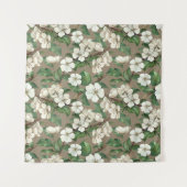 Waterverf appelbloemen:  patroon. wandkleed (Voorkant)