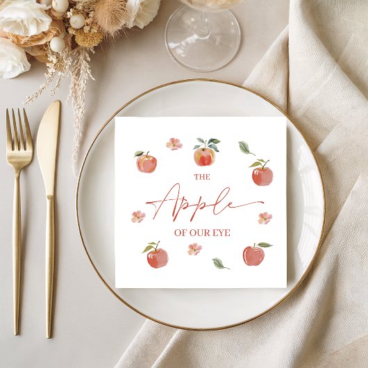 Waterverf Appelbloesem Baby Shower Servetten