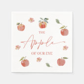 Waterverf Appelbloesem Baby Shower Servetten (Voorkant)