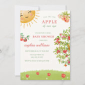 Waterverf Appelboomgaard Baby Shower Kaart (Voorkant)