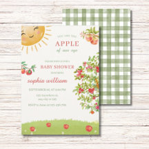 Waterverf Appelboomgaard Baby Shower