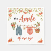 Waterverf Appelboomgaard Baby Shower Servetten (Voorkant)