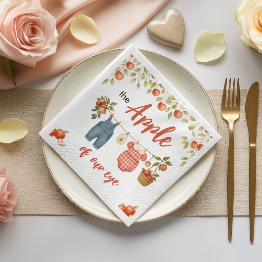Waterverf Appelboomgaard Baby Shower Servetten