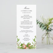 waterverf appels bruiloft menu (Staand voorkant)