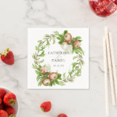 waterverf appels bruiloft servet (Insitu)