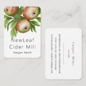 waterverf appels cidermolen appelboomgaard visitekaartje (Voorkant / Achterkant)