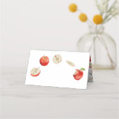 Waterverf Appels Etiket Plaatskaartje (Voorkant)